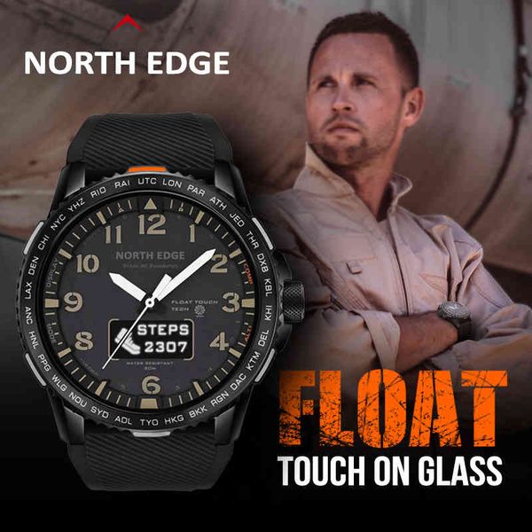 north edge smart watch men fitness sports heart rate monitor smartwatch bluetooth-compatible for android ios waterproof 50m, Silver
north edge smart watch men fitness sports heart rate monitor smartwatch bluetooth-compatible for android ios waterproof 50m, Silver