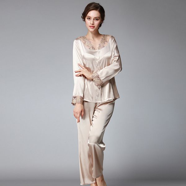 silk ice silk pajamas women's spring and summer nine sleeve casual home wear lace pajamas suit, Black;red
silk ice silk pajamas women's spring and summer nine sleeve casual home wear lace pajamas suit, Black;red