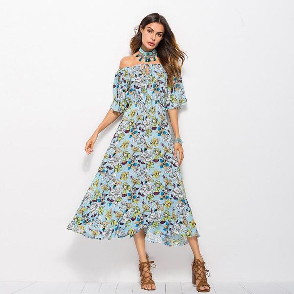 casual dresses summer style bohemian mid-sleeve fashion print and receive waist one-shoulder dress 6kg9, Black;gray
casual dresses summer style bohemian mid-sleeve fashion print and receive waist one-shoulder dress 6kg9, Black;gray