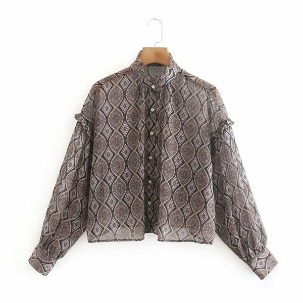 casual spring loose blouse puff sleeve floral print ruffles plus size vintage shirts ladies nx9924 210525, White
casual spring loose blouse puff sleeve floral print ruffles plus size vintage shirts ladies nx9924 210525, White