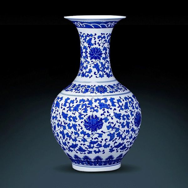 vases jingdezhen antique blue and white porcelain lotus flower vase chinese classical living room ornamental decoration ceramics
vases jingdezhen antique blue and white porcelain lotus flower vase chinese classical living room ornamental decoration ceramics