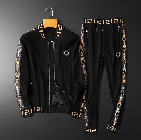 mens tracksuit two pieces sets jackets long sleeves and pants with letters embroidery fashion style spring autumn outwear sports set jacket, Gray
mens tracksuit two pieces sets jackets long sleeves and pants with letters embroidery fashion style spring autumn outwear sports set jacket, Gray