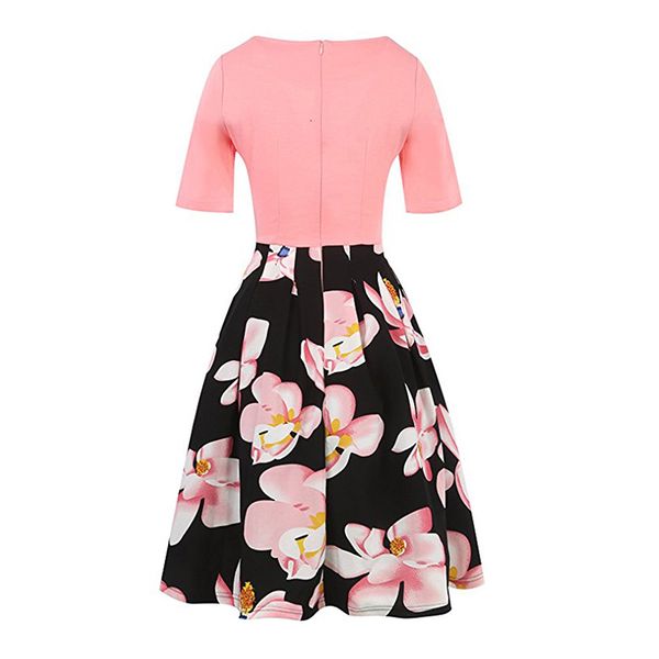 newly women autumn dress round neck short sleeves middle waist print slim fit dresses vk-ing, Black;gray
newly women autumn dress round neck short sleeves middle waist print slim fit dresses vk-ing, Black;gray