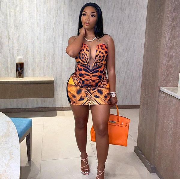 casual dresses 2021 patchwork dress strange puss mesh leopard pattern deep v-neck women skinny sleeveless bodycon clubwear summer soft, Black;gray
casual dresses 2021 patchwork dress strange puss mesh leopard pattern deep v-neck women skinny sleeveless bodycon clubwear summer soft, Black;gray