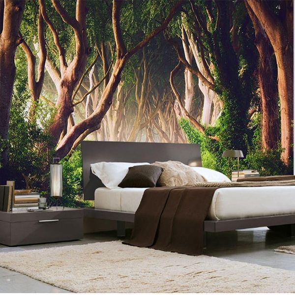 custom po wallpaper 3d green forest nature landscape large murals living room sofa bedroom modern wall painting home decor wallpapers 
custom po wallpaper 3d green forest nature landscape large murals living room sofa bedroom modern wall painting home decor wallpapers