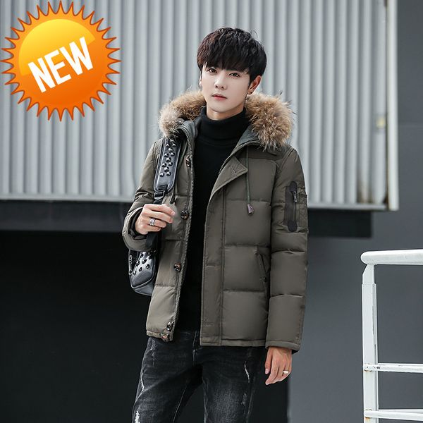-30 degree men's winter down jacket male thick snow parka white duck men windbreaker overcoat coat, Black 
-30 degree men's winter down jacket male thick snow parka white duck men windbreaker overcoat coat, Black
