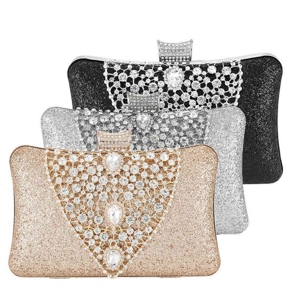 women's wedding clutch bag luxury crystal mini ladies handbag gold silver evening clutch purse sequin shoulder bag bolsa zd1549
women's wedding clutch bag luxury crystal mini ladies handbag gold silver evening clutch purse sequin shoulder bag bolsa zd1549