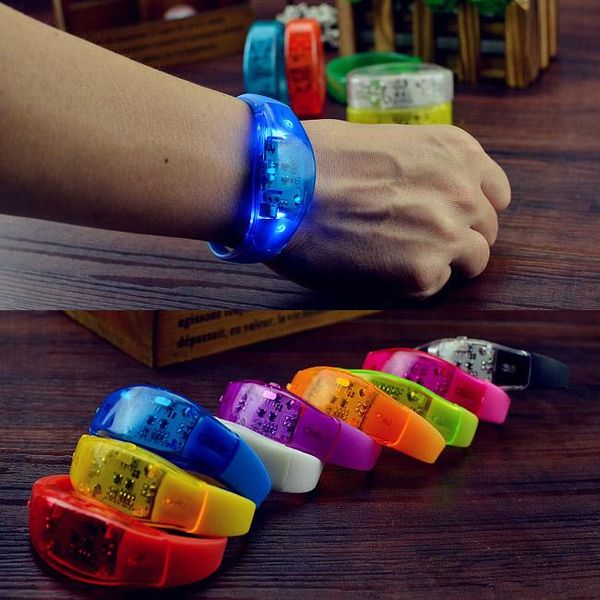 sound controlled led light up bracelet activated glow flash bangle festival party decor gift supplies 20pcs/lot decoration
sound controlled led light up bracelet activated glow flash bangle festival party decor gift supplies 20pcs/lot decoration