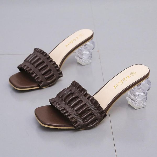 slippers women's 2022 summer high heels outdoor wild fashion casual sandals comfortable retro ytmtloy zapato mujer, Black
slippers women's 2022 summer high heels outdoor wild fashion casual sandals comfortable retro ytmtloy zapato mujer, Black