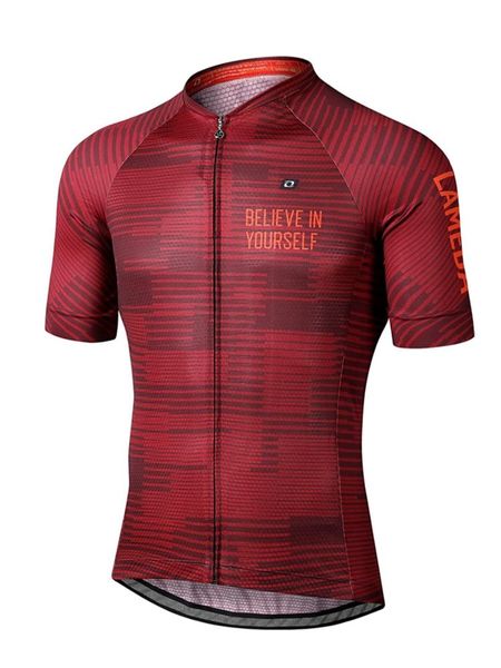 racing jackets lameda cycling jersey short sleeve for men breathable moisure wicking mountain bike shirt full zip with pockets clothing, Black;red
racing jackets lameda cycling jersey short sleeve for men breathable moisure wicking mountain bike shirt full zip with pockets clothing, Black;red