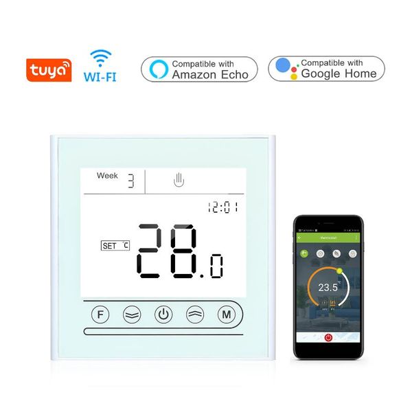 smart home control tuya wifi thermostat programmable temperature controller electric/water/boiler heating compatible with alexa google
smart home control tuya wifi thermostat programmable temperature controller electric/water/boiler heating compatible with alexa google