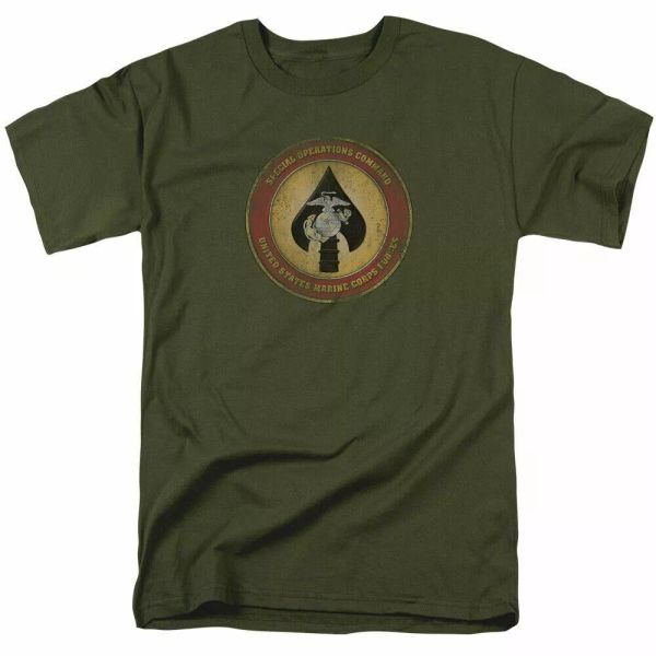 u.s. marine corps special ops command patch t shirt mens licensed military green, White;black
u.s. marine corps special ops command patch t shirt mens licensed military green, White;black