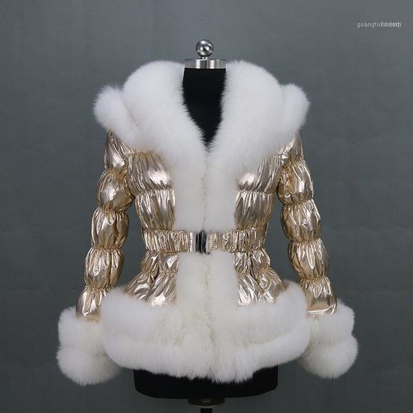 women's down & parkas winter women big collar golden puffer jacket/ fur coat1, Black
women's down & parkas winter women big collar golden puffer jacket/ fur coat1, Black