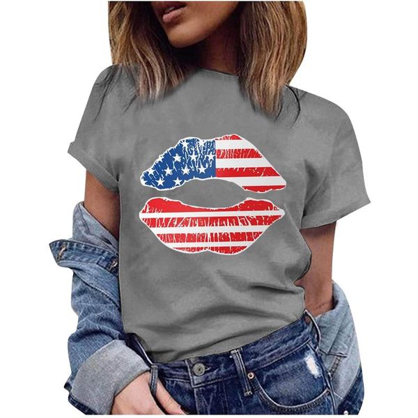 women's t-shirt 2021 womens independerce day loose o-neck sleeveless button print vest summer women short sleeve printed, White
women's t-shirt 2021 womens independerce day loose o-neck sleeveless button print vest summer women short sleeve printed, White