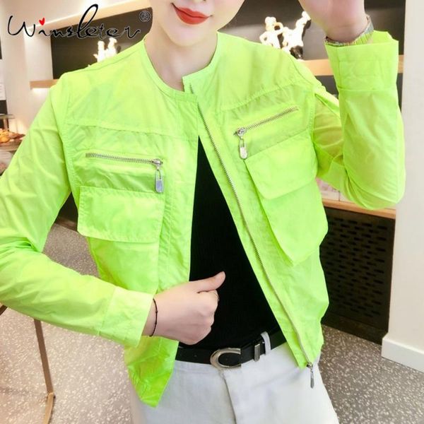 women's jackets spring korean clothes coat fashion solid o-neck women zipper female casual cardigan pockets sports outerwear 2021 c0600, Black;brown
women's jackets spring korean clothes coat fashion solid o-neck women zipper female casual cardigan pockets sports outerwear 2021 c0600, Black;brown