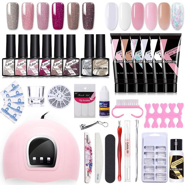 nail art kits koskoe uv gel set with 54w led lamp dryer 6pcs extension polish builder tool for professional
nail art kits koskoe uv gel set with 54w led lamp dryer 6pcs extension polish builder tool for professional