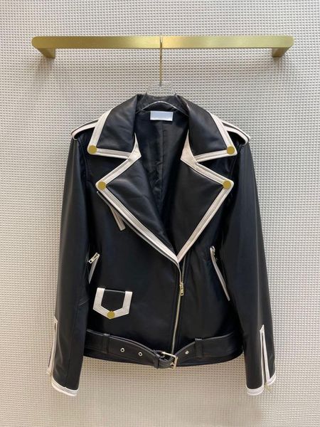 women's jackets high-end 100% sheepskin black jacket women 3d cut lapel long sleeve zipper pocket leather, Black;brown
women's jackets high-end 100% sheepskin black jacket women 3d cut lapel long sleeve zipper pocket leather, Black;brown