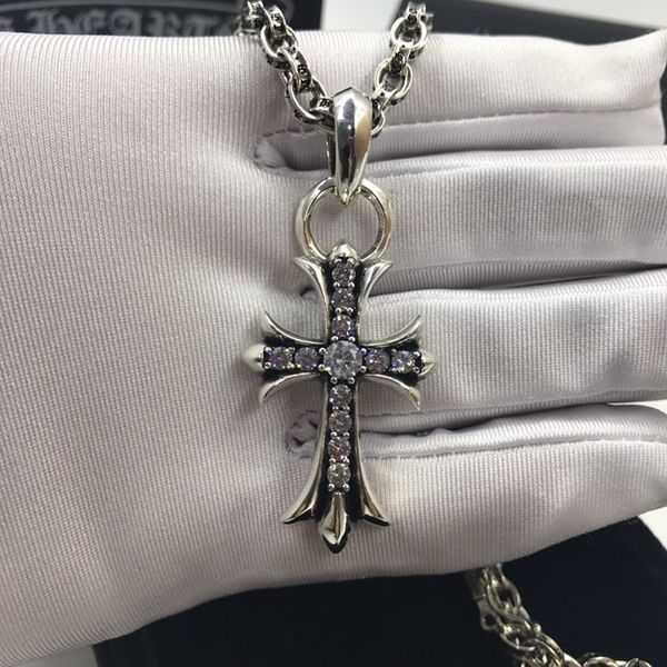 design jewelry crotonk trend diamond inlaid men's women's cross necklace pendant japanese and korean sweater chain nightclub trend, Black
design jewelry crotonk trend diamond inlaid men's women's cross necklace pendant japanese and korean sweater chain nightclub trend, Black