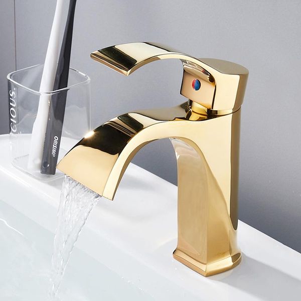 basin faucets mixer bathroom sink tap gold brass washbasin faucet single handle hole cold and water bath taps
basin faucets mixer bathroom sink tap gold brass washbasin faucet single handle hole cold and water bath taps
