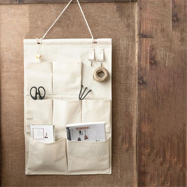cotton and linen storage hanging bag seven pocket wardrobe wall bedroom kitchen bathroom boxes & bins
cotton and linen storage hanging bag seven pocket wardrobe wall bedroom kitchen bathroom boxes & bins