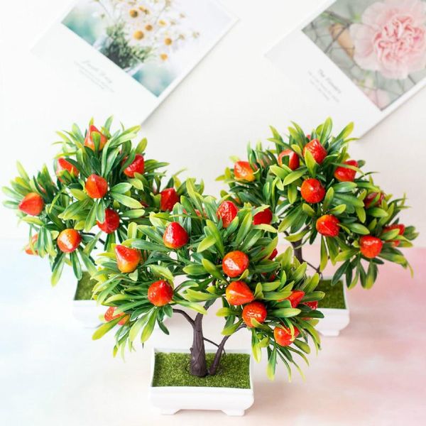 decorative flowers & wreaths 26x28cm 16heads artificial strawberry small green tree potted bonsai home office el living room ornament fake p
decorative flowers & wreaths 26x28cm 16heads artificial strawberry small green tree potted bonsai home office el living room ornament fake p
