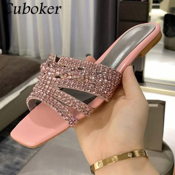slippers brand runway square toe women crystal rhinestone female slides flat with bling summer party dress shoes, Black
slippers brand runway square toe women crystal rhinestone female slides flat with bling summer party dress shoes, Black
