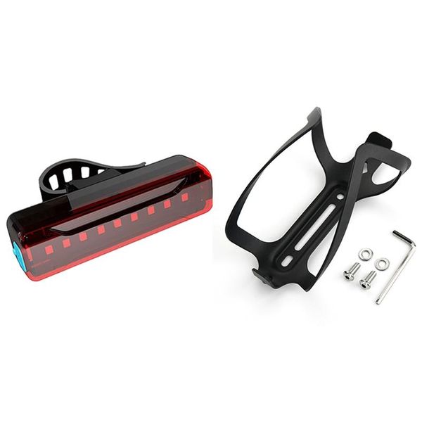 set bike accessories: 1 5 modes rear tail safety warning cycling light & bicycle water bottle cage lights
set bike accessories: 1 5 modes rear tail safety warning cycling light & bicycle water bottle cage lights