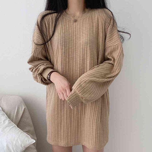 women's sweaters fall and lazy winter round neck pit strip design loose versatile lantern sleeve medium length female mesh sweater gx13, White;black
women's sweaters fall and lazy winter round neck pit strip design loose versatile lantern sleeve medium length female mesh sweater gx13, White;black
