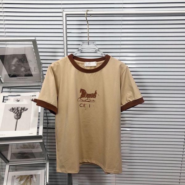 luxury design early spring holiday series pony print round neck women's short sleeve t-shirt lisa same, White
luxury design early spring holiday series pony print round neck women's short sleeve t-shirt lisa same, White