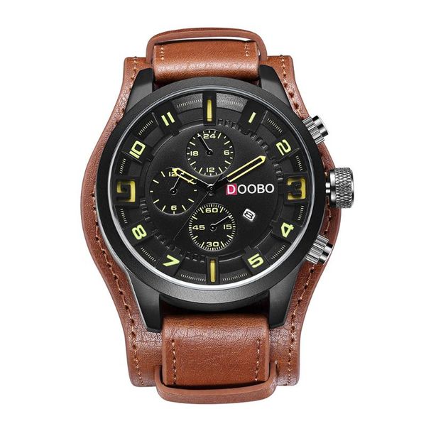 wristwatches men watch leather strap fashion quartz-watch casual sports wristwatch date clock mens watches relojes, Slivery;brown
wristwatches men watch leather strap fashion quartz-watch casual sports wristwatch date clock mens watches relojes, Slivery;brown