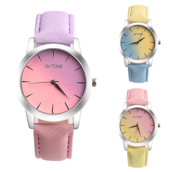 wristwatches fashion 2021 retro rainbow design leather band analog alloy quartz wrist watch watches luxury reloj femenino, Slivery;brown
wristwatches fashion 2021 retro rainbow design leather band analog alloy quartz wrist watch watches luxury reloj femenino, Slivery;brown