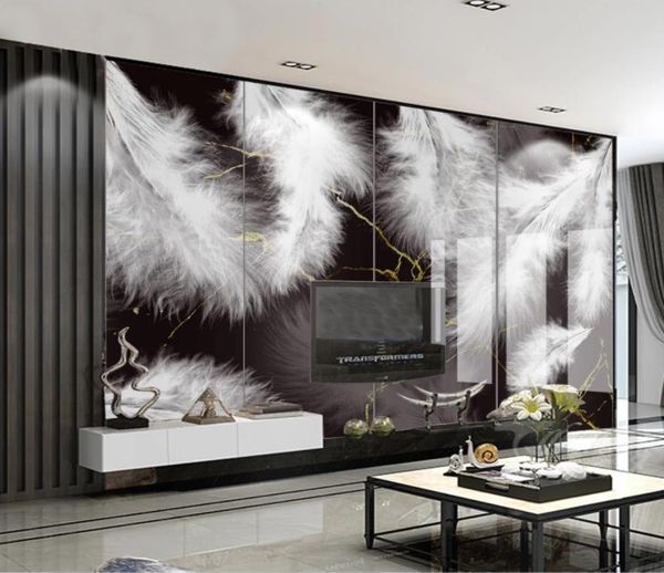 wallpapers 3d po wallpaper custom mural creative feather black gold marble pattern home decor living room for walls
wallpapers 3d po wallpaper custom mural creative feather black gold marble pattern home decor living room for walls