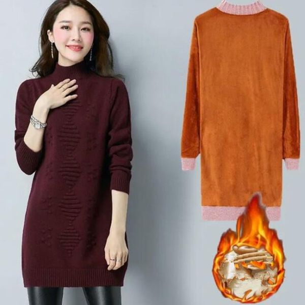 women's sweaters 2021 girls medium and long student plush thickened sweater pullover women christmas cashmere, White;black
women's sweaters 2021 girls medium and long student plush thickened sweater pullover women christmas cashmere, White;black