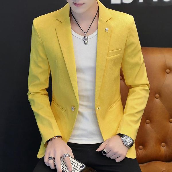 men's suits & blazers hoho 2021 bamboo cotton leisure small blazer in the spring of solid color, White;black
men's suits & blazers hoho 2021 bamboo cotton leisure small blazer in the spring of solid color, White;black