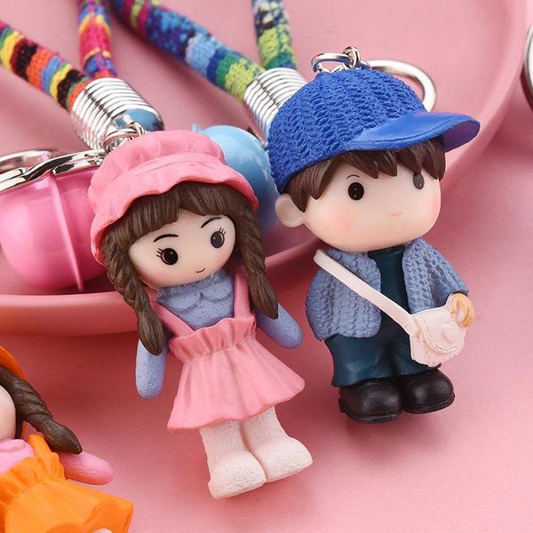 keychains cute doll keychain men's couple gift jewelry chaveiro boneca bag phone pendant bell, Silver
keychains cute doll keychain men's couple gift jewelry chaveiro boneca bag phone pendant bell, Silver