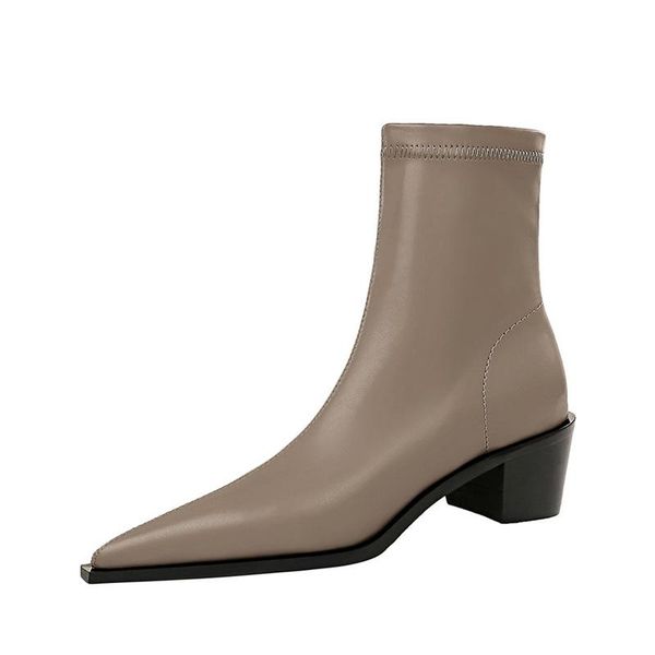 boots {d&henlu}spring autumn shoes women mid-calf women's square heel small size slim fashion motorcycle zipper, Black
boots {d&henlu}spring autumn shoes women mid-calf women's square heel small size slim fashion motorcycle zipper, Black
