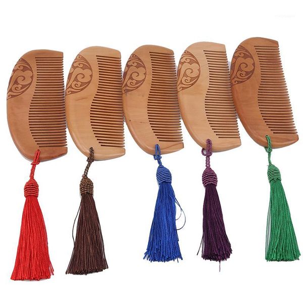 natural mahogany thick carved wooden comb supple anti-static massage scalp healthy portable small hair brush with tassel1, Silver
natural mahogany thick carved wooden comb supple anti-static massage scalp healthy portable small hair brush with tassel1, Silver