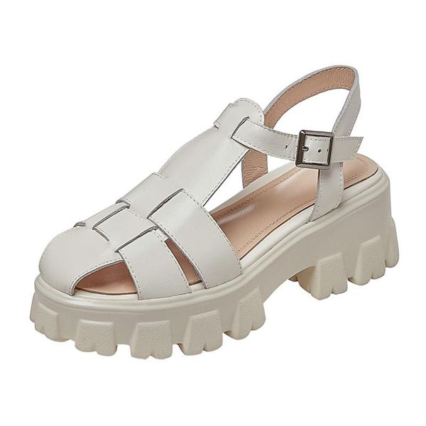sandals roman summer woven platform women genuine leather buckle wedges shoes thick bottom leisure, Black
sandals roman summer woven platform women genuine leather buckle wedges shoes thick bottom leisure, Black