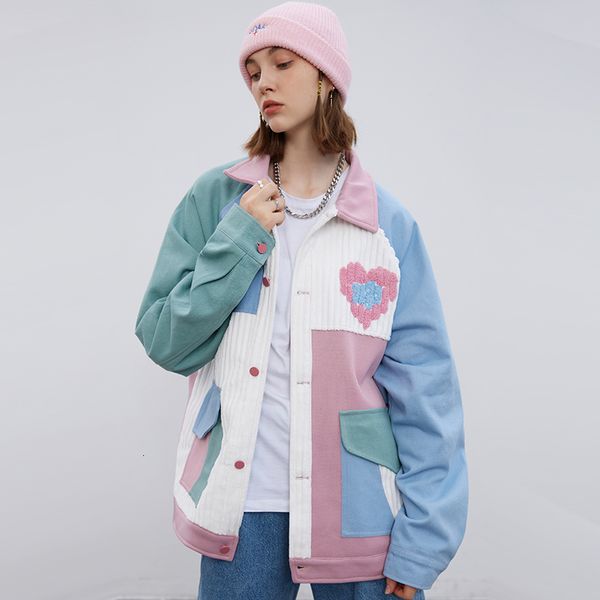 men's jackets hip hop streetwear jacket cut-up color block heart men autumn harajuku cotton casual outwear pockets my9u, Black;brown
men's jackets hip hop streetwear jacket cut-up color block heart men autumn harajuku cotton casual outwear pockets my9u, Black;brown