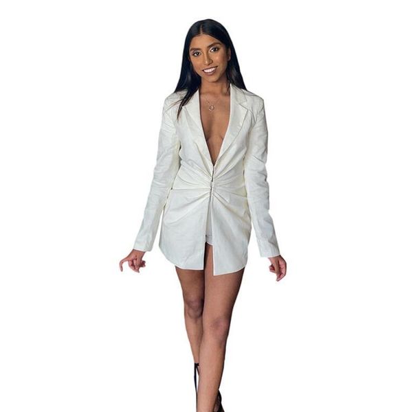 women's suits & blazers white elegant pleated casual blazer long-sleeved 2021 fall fashion slim-fit lapel jacket solid button, White;black
women's suits & blazers white elegant pleated casual blazer long-sleeved 2021 fall fashion slim-fit lapel jacket solid button, White;black