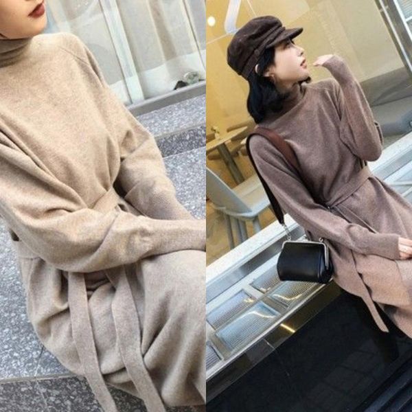 women's sweaters 2021 women knitted dresses slim turtleneck sweater female elegant long sleeve vestidos, White;black
women's sweaters 2021 women knitted dresses slim turtleneck sweater female elegant long sleeve vestidos, White;black