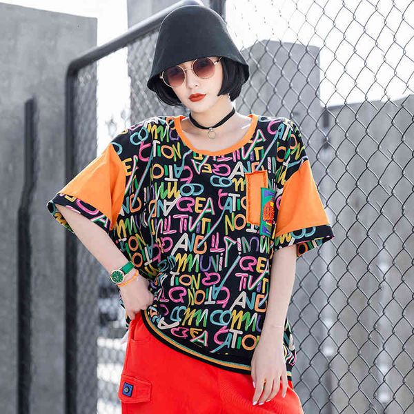 women's t-shirt o neck fashion t shirt for women loose short sleeve tees female letter printing hip hop trend clothes in summer arrival, White
women's t-shirt o neck fashion t shirt for women loose short sleeve tees female letter printing hip hop trend clothes in summer arrival, White
