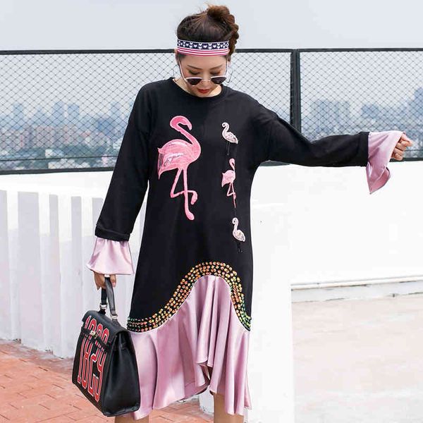 dresses thailand sleeve heavy industry embroidered dress women's long age cut stitching fashion outerwear autumn, Black;gray
dresses thailand sleeve heavy industry embroidered dress women's long age cut stitching fashion outerwear autumn, Black;gray