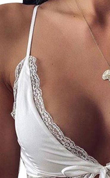 summer ladies women tank short vest girls temperament solid color sleeveless lace splicing v neck midriff baring streetwear, White
summer ladies women tank short vest girls temperament solid color sleeveless lace splicing v neck midriff baring streetwear, White