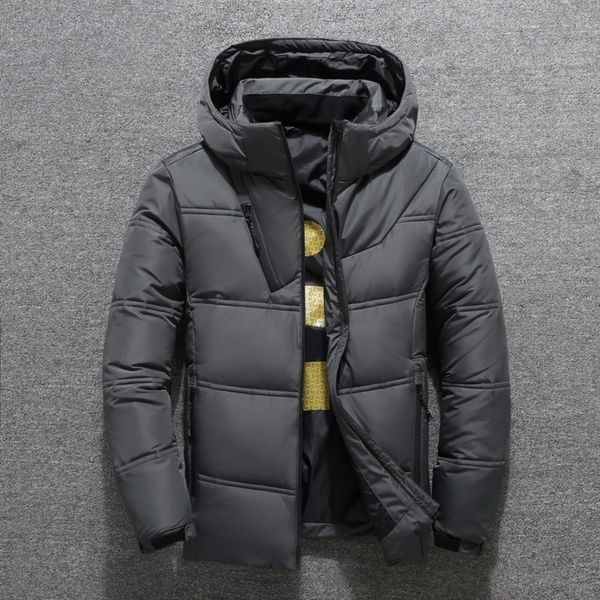 new short winter coat men's thickened solid color versatile down cotton et 1897, Black
new short winter coat men's thickened solid color versatile down cotton et 1897, Black