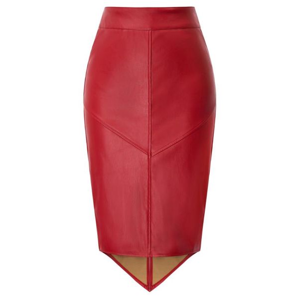 skirts women's faux leather pencil skirt irregular hem back split hips-wrapped business office party work solid slim, Black
skirts women's faux leather pencil skirt irregular hem back split hips-wrapped business office party work solid slim, Black