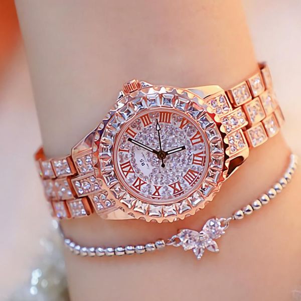 wristwatches watches woman 2021 crystal fashion quartz ladies wrist bling diamond rose gold women wristwatch, Slivery;brown
wristwatches watches woman 2021 crystal fashion quartz ladies wrist bling diamond rose gold women wristwatch, Slivery;brown