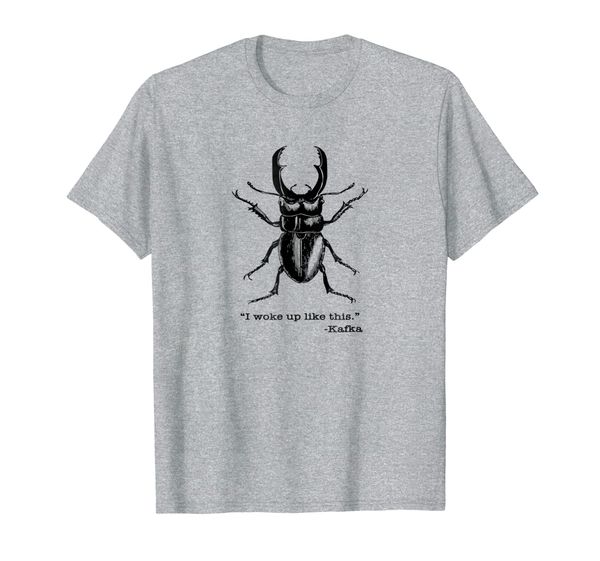 i woke up like this kafka shirt, White;black