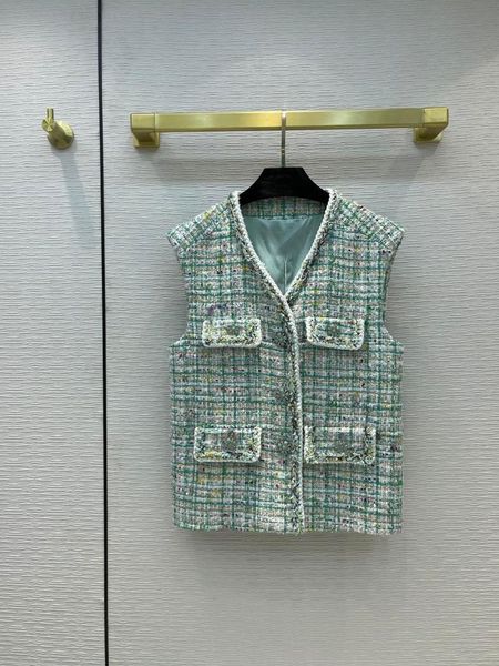 women's vests high 2021 spring quality women green tweed vest female fashion sleeveless coat gdnz 5.15, Black;white
women's vests high 2021 spring quality women green tweed vest female fashion sleeveless coat gdnz 5.15, Black;white