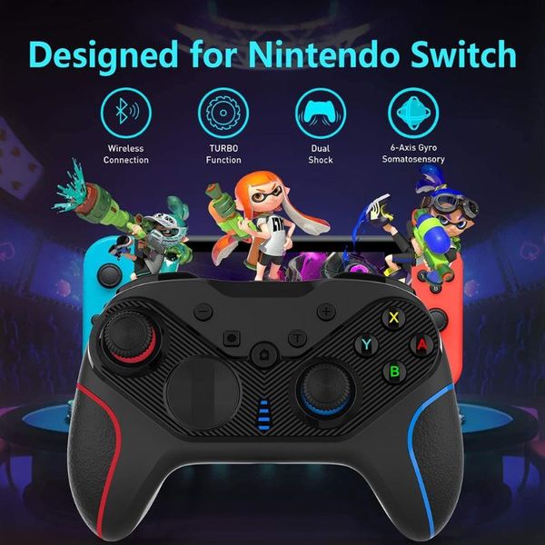 game controllers & joysticks wireless gamepad joypad remote controller joystick for ns switch pro pc, 6-axis gyro support turbo dual vibrati
game controllers & joysticks wireless gamepad joypad remote controller joystick for ns switch pro pc, 6-axis gyro support turbo dual vibrati